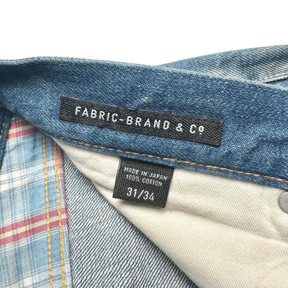 Fabric-Brand & Co. | Men | Japanese Selvedge Slim Straight Denim Jeans | Sz 31 - Picture 7 of 16
